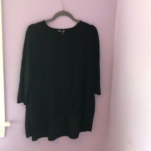 Vince Camuto black 3/4 sleeve blouse